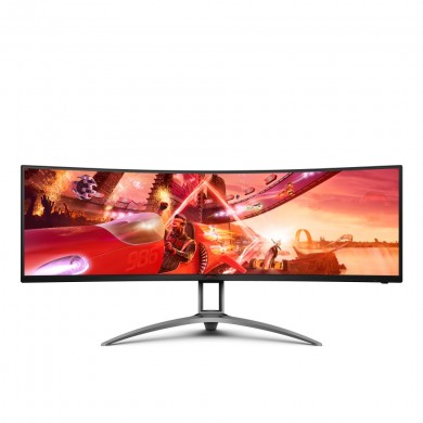 49.0" Monitor Gaming AOC AGON AG493UCX / Curved / UltraWide / 32:9 / 120Hz / Black/Silver
