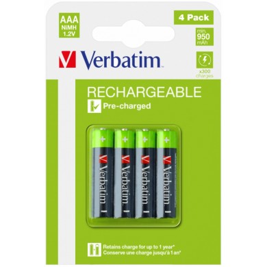 Baterie reincarcabila Verbatim  AAA/ HR03 950 mAh, 4 Pack