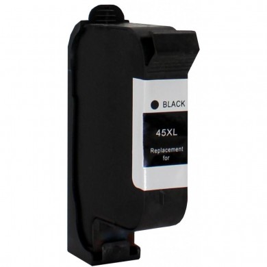 HP №45A Black Cartridge, 42ml, Large, 830 A4 size pages at 5% coverage, for copier 290, DesignJet 700, 750, 755, DJ1100C, 1120, 1220, 1600, 6120, 710C, 720C, 815C, 880C, 820cxi, 850, 870, 890, 9xx series, fax 1220