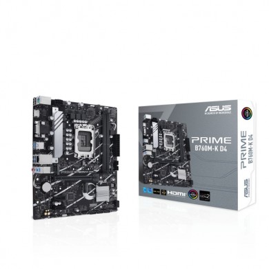 Placa de baza ASUS PRIME B760M-K D4 / 1700 / B760 / DDR4 / mATX