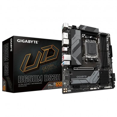 Placa de baza GIGABYTE B650M DS3H / AM5 / B650 / DDR5 / mATX