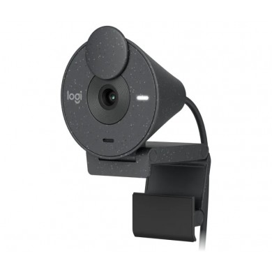 Camera Web Logitech Brio 300 / 1080p / auto light correction / noise-reducing mic / USB-C / Graphite