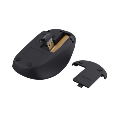 Wireless Silent Mouse Trust Yvi + Eco / 8m 2.4GHz Micro receiver / 1600dpi / Blue