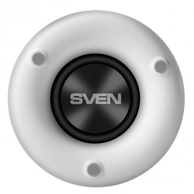 Boxe Portabile Bluetooth SVEN PS-265 White / 10W RMS / TWS / RGB 12 lighting modes with Night Light / FM tuner / USB & microSD / White