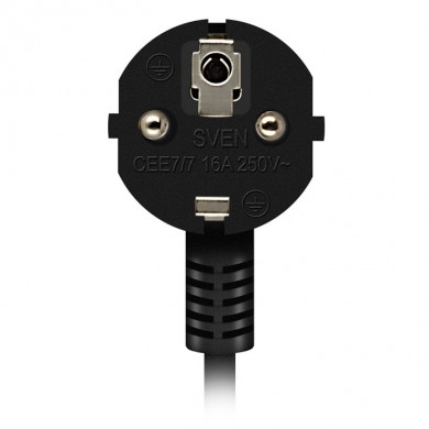 Surge Protector SVEN Optima / 6 Sockets with children protection / 3m / Wall mountable / Black