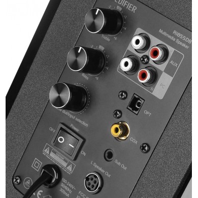 Boxe  Edifier R1855DB Matte Black / 70W RMS / Bluetooth 4.0 /  AUX / RCAx2 / optical / coaxial / remote control / wooden