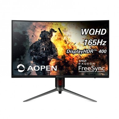 31.5" Monitor Gaming AOPEN (by ACER) 32HC2QURP [UM.JW2EE.P01] / Curved / 165Hz / Black