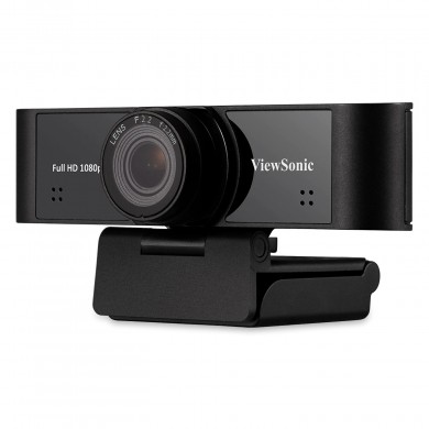 VIEWSONIC VB-CAM-001, Full HD Webcam, Sensor 2.07 Mpx CMOS, up to 1080p@30fps/25fps, Superior Clarity, Wide Field of View 110&deg;, Exceptional Low-Light Performance F2.2, Flexible Mounting Options, Dual Integrated Microphones, Remarkable Sound