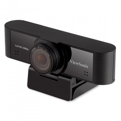 VIEWSONIC VB-CAM-001, Full HD Webcam, Sensor 2.07 Mpx CMOS, up to 1080p@30fps/25fps, Superior Clarity, Wide Field of View 110&deg;, Exceptional Low-Light Performance F2.2, Flexible Mounting Options, Dual Integrated Microphones, Remarkable Sound