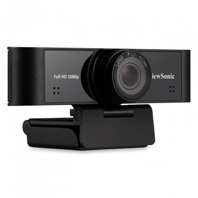 VIEWSONIC VB-CAM-001, Full HD Webcam, Sensor 2.07 Mpx CMOS, up to 1080p@30fps/25fps, Superior Clarity, Wide Field of View 110&deg;, Exceptional Low-Light Performance F2.2, Flexible Mounting Options, Dual Integrated Microphones, Remarkable Sound