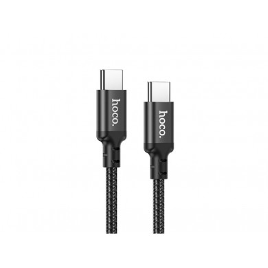 Cable  USB-C to USB-C   HOCO “X88 Gratified”,  1m,  Black, PD20W Fast Charge, up to 3A, Charging Data Cable, Outer material: PVC
