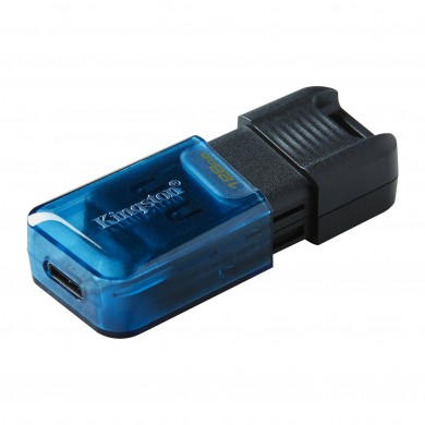 USB Flash Drive USB-С3.2 Kingston DataTraveler 80M 128GB, Black/Blue