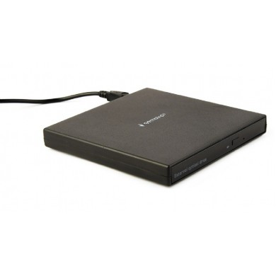 External DVD USB Drive Gembird  DVD-USB-04, CD-DA, CD-R, CD-RW, DVD+R, DVD+R DL, DVD+RW, DVD-R, DVD-R DL, DVD-RAM, DVD-ROM DL, DVD-RW, DVD-Video, Supported disc diameter: 80 mm,120 mm,  USB2.0, Black, Retail
