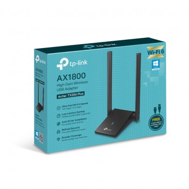 USB 3.0 / Wi-Fi 6 Adapter / TP-LINK Archer TX20U Plus /  Dual Band AC1800