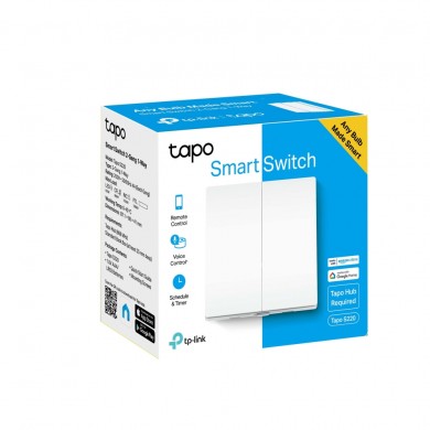 Intrerupator Smart dublu TP-LINK Tapo S220, White / 2-Gang 1-Way