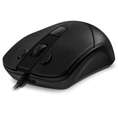 SVEN RX-100, Optical Mouse, Windows OS/ Mac OS, copy/paste buttons, 5+1 (scroll wheel), 1000-4000 dpi, USB, 1.5 m, Black