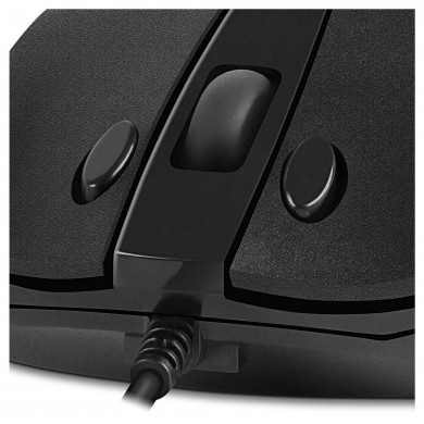 SVEN RX-100, Optical Mouse, Windows OS/ Mac OS, copy/paste buttons, 5+1 (scroll wheel), 1000-4000 dpi, USB, 1.5 m, Black