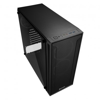 Carcasa Sharkoon TG4M RGB / no PSU / Side panel / 4x120mm A-RGB LED / ATX / Black