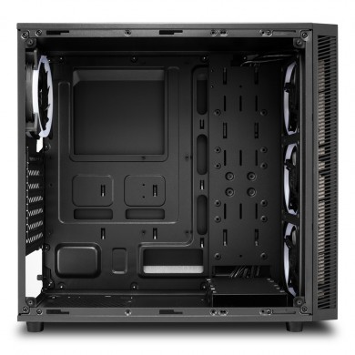 Carcasa Sharkoon TG4M RGB / no PSU / Side panel / 4x120mm A-RGB LED / ATX / Black
