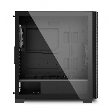 Carcasa Sharkoon M30 RGB / no PSU / Side panel / 1x120mm A-RGB LED / ATX / Black