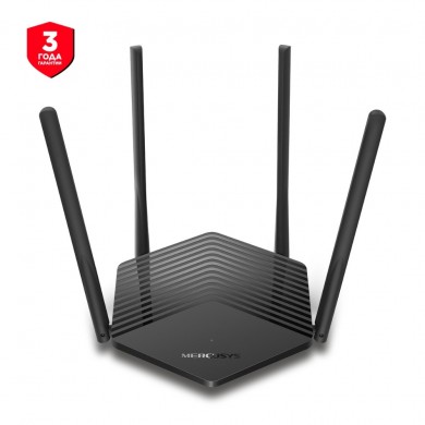 Wi-Fi Router MERCUSYS MR60X / AX1500 Dual Band / Wi-Fi6 / Gigabit / 1WAN+2LAN / 4 external antennas