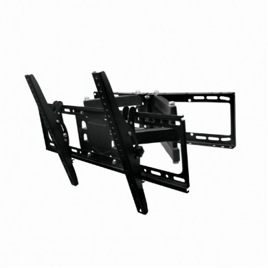 Full-motion TV-Wall Mount for 37 -80”- Gembird ”WM-80ST-02”, allows up to 120 degrees swivel and 20 degrees tilting, max. 60 kg, Distance to wall: 58 - 402 mm, max. VESA 600 x 400, Black