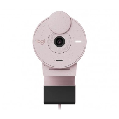 Camera Web Logitech Brio 300 / 1080p / auto light correction / noise-reducing mic / USB-C / Rose