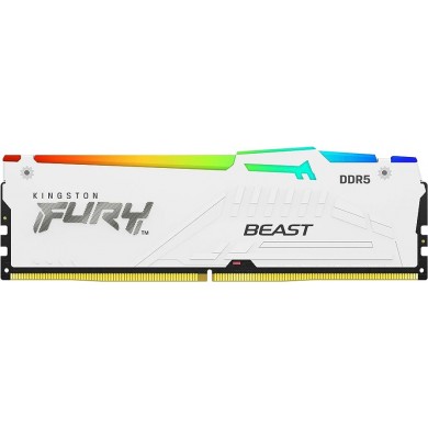 Memorie operativa Kingston FURY Beast White RGB EXPO DDR5 5200MHz 16GB