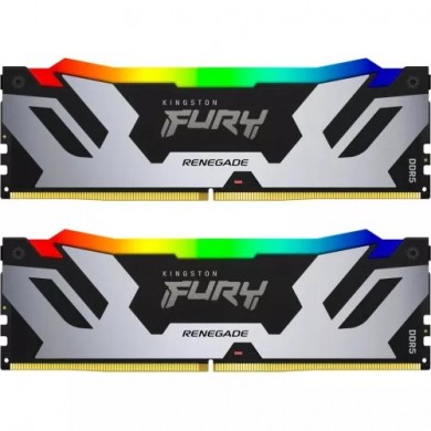 Memorie operativa Kingston FURY&reg; Renegade Silver RGB DDR5-6000 64GB (Kit of 2*32GB)