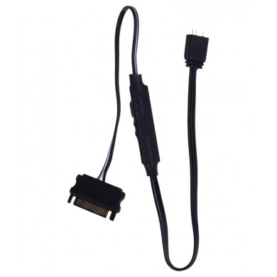 XILENCE LQZ.ARGB_Set Cable (XZ171), Cooling Control Set for  ARGB components: 5V D/P 3PIN connections, 1 x Receiver, 1 x Remote Controller, 1x 1 to 4 ARGB Splitter
