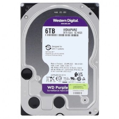 3.5” HDD Western Digital Caviar Purple WD64PURZ / 6TB / IntelliPower / 256MB 3.5” HDD Western Digital Caviar Purple WD64PURZ / 6TB / IntelliPower / 256MB
