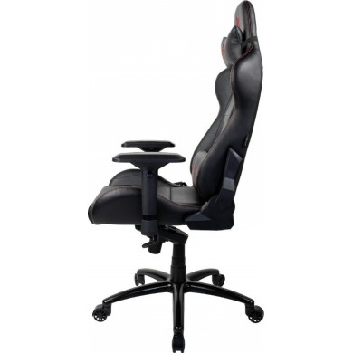 Fotoliu Gaming AROZZI Verona Signature PU / 120-130kg / 165-190cm /  Black /Red logo