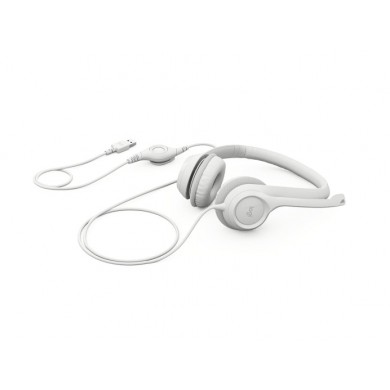 Casti Logitech USB H390, White
