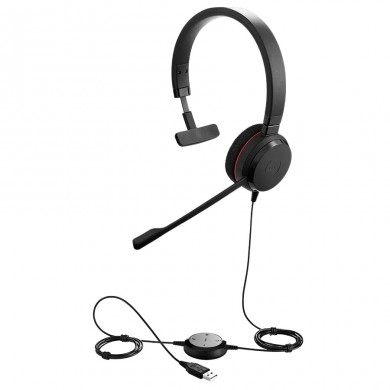 Casti Jabra Evolve 20 MS / Noise cancelling microphone / USB / Black