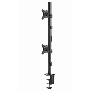 Suport vertical de birou reglabil pentru 2 display-uri, 17&rdquo;-32&rdquo; Gembird MA-D2-02