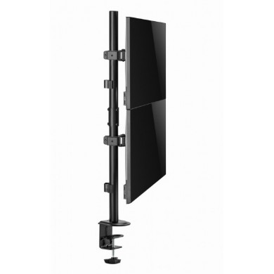Suport vertical de birou reglabil pentru 2 display-uri, 17&rdquo;-32&rdquo; Gembird MA-D2-02
