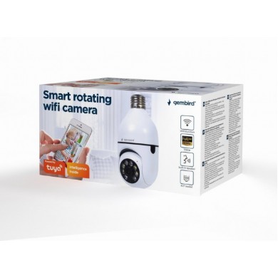 Smart  Camera Wi-Fi rotativa Gembird TSL-CAM-WRHD-01 / E27 / 1080p