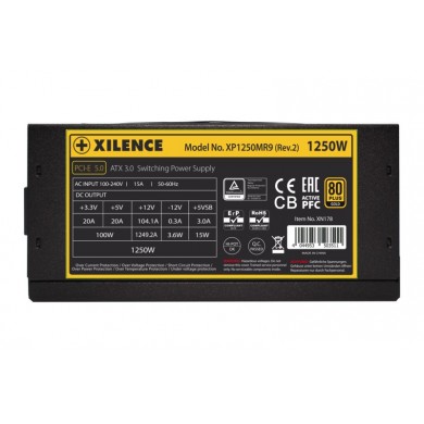 Bloc de alimentare XILENCE &rdquo;Performance X&rdquo; Series XP1250MR9.2 (XN178) / 1250W