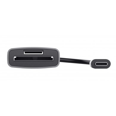 Card reader Trust Dalyx / USB-C, microSD / SDHC/SDXC, Cable length 8 cm / Silver