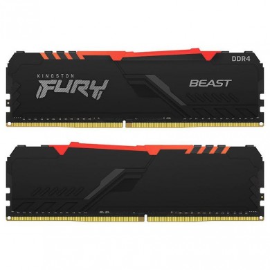 Memorie operativa Kingston FURY&reg; Beast DDR4 RGB DDR4-3733 32GB (Kit of 2*16GB)