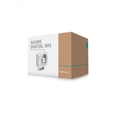 Sisteme de racire DEEPCOOL AK400 DIGITAL WH / Universal / 220W / 500~1850rpm / <28 dBA / 68.99 CFM / White