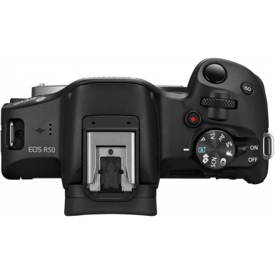 Aparate foto mirrorless CANON EOS R50 + RF-S 18-45 f/4.5-6.3 IS STM + RF-S 55-210 f/5.0-7.1 IS STM Black  (5811C034)