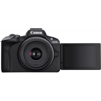 Aparate foto mirrorless CANON EOS R50 + RF-S 18-45 f/4.5-6.3 IS STM + RF-S 55-210 f/5.0-7.1 IS STM Black  (5811C034)