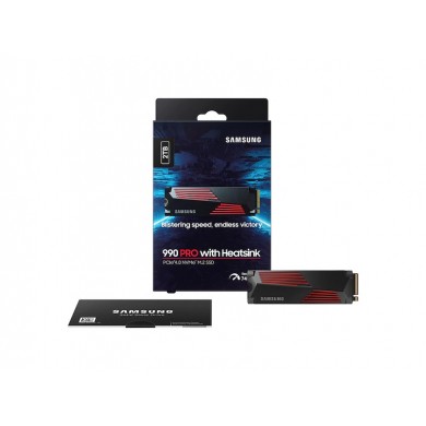 M.2 NVMe SSD Samsung SSD 990 PRO w/Heatsink / 2.0TB  / PCIe4.0 x4 / NVMe2.0