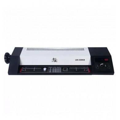 Qsmile LM330iDX A3, Black, Rollers: 2(hot shoe), Reverse, Input width: 330 mm,Speed: 55 cm/min, Min Film thickness: 160(2*80) microns, Max. film thickness: 250(2*125) microns, Min Film size: Credit card size (54*86 mm), Max. Paper size: A3, Max. lam. thickness: 1 mm