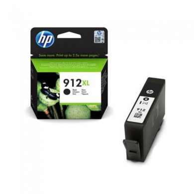 912XL (3YL84AE) Black Ink Cartridge; (for HP OfficeJet Pro  8010 series, 8012 Pro Aio, 8013 Pro Aio, 8014 Pro Aio, 8015 Pro Aio, 8020 Pro series, 8022 Pro Aio, 8023 Pro Aio, 8024 Pro Aio, 8025 Pro Aio)