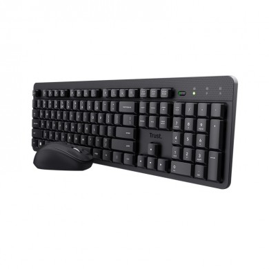 Tastatura si mouse WirelessTrust ODY II / Black
