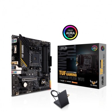 Placa de baza ASUS TUF GAMING A520M-PLUS WIFI / AM4 / AMD A520 / DDR4 / mATX Placa de baza ASUS TUF GAMING A520M-PLUS WIFI / AM4 / AMD A520 / DDR4 / mATX