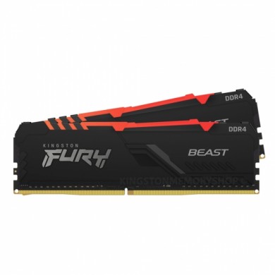 Memorie operativa Kingston FURY&reg; Beast DDR4 RGB 2666 MHz 32GB (Kit of 2*16GB)