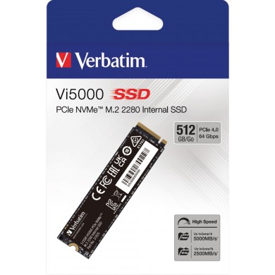 M.2 NVMe SSD Verbatim Vi5000, 512GB